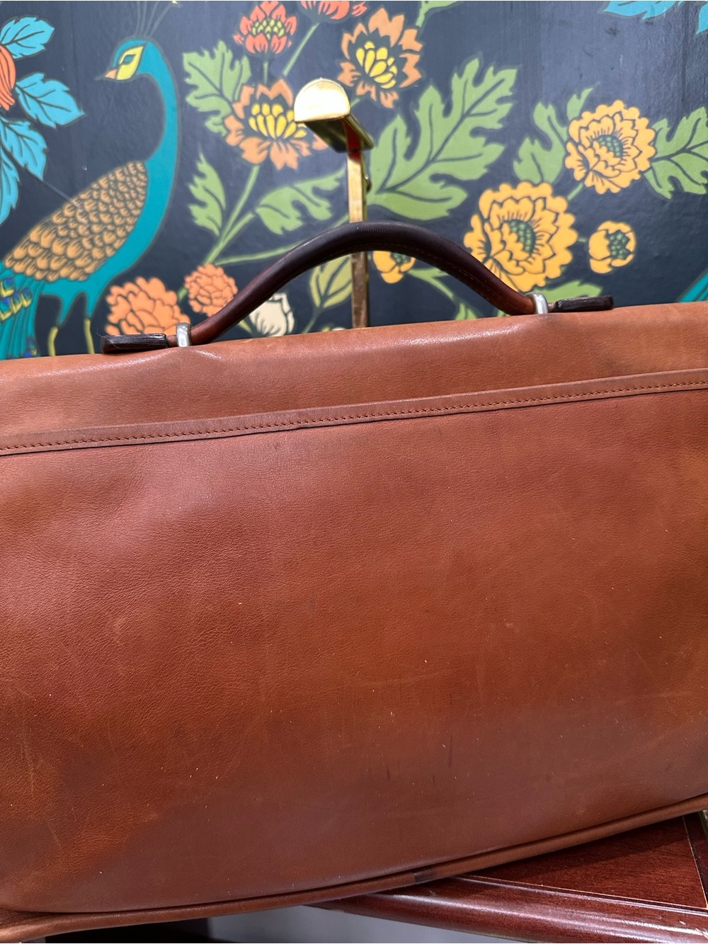 Vintage Coach Glove Tanned Leather Briefcase Bag | 1993 Cognac Camel with COA - Picture 11 of 17